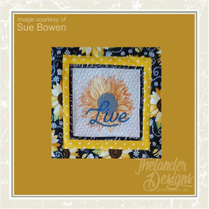 T1624 LIVE Sunflower Quilt Block