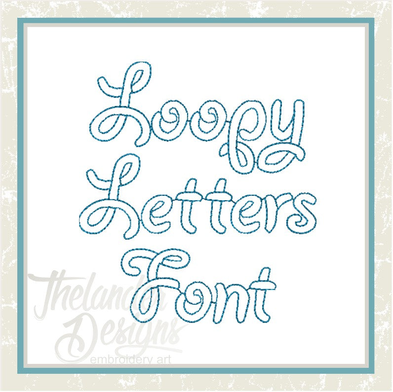 Loopy Letters Font T1885 – Thelander Designs