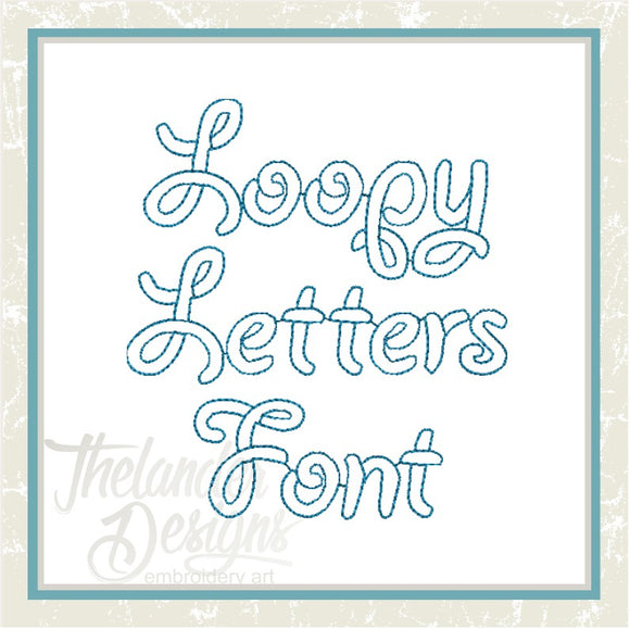 Loopy Letters Font T1885