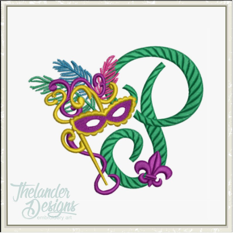 P Masquerade Letter T1916 – Thelander Designs