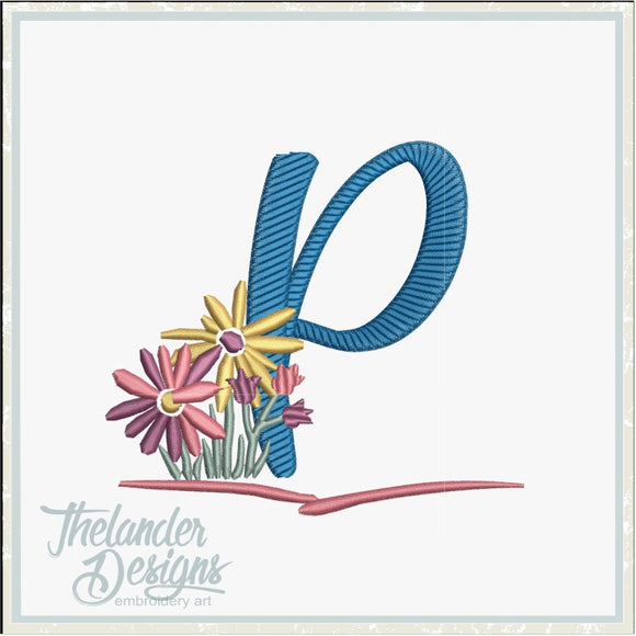 Spring Color Letter P P Spring Letter T1925 – Thelander Designs