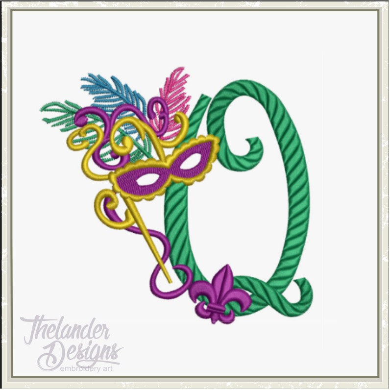 Q Masquerade Letter T1916 – Thelander Designs