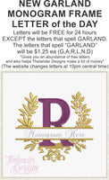 R Garland Frame Letter T1875