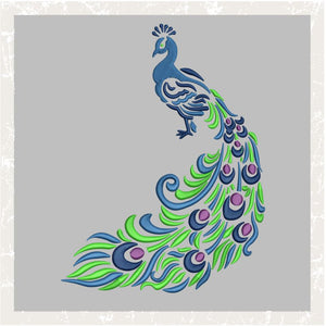 T1017 Peacock Multi color