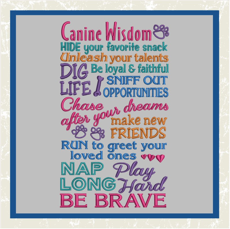 T1110 Canine Wisdom – Thelander Designs