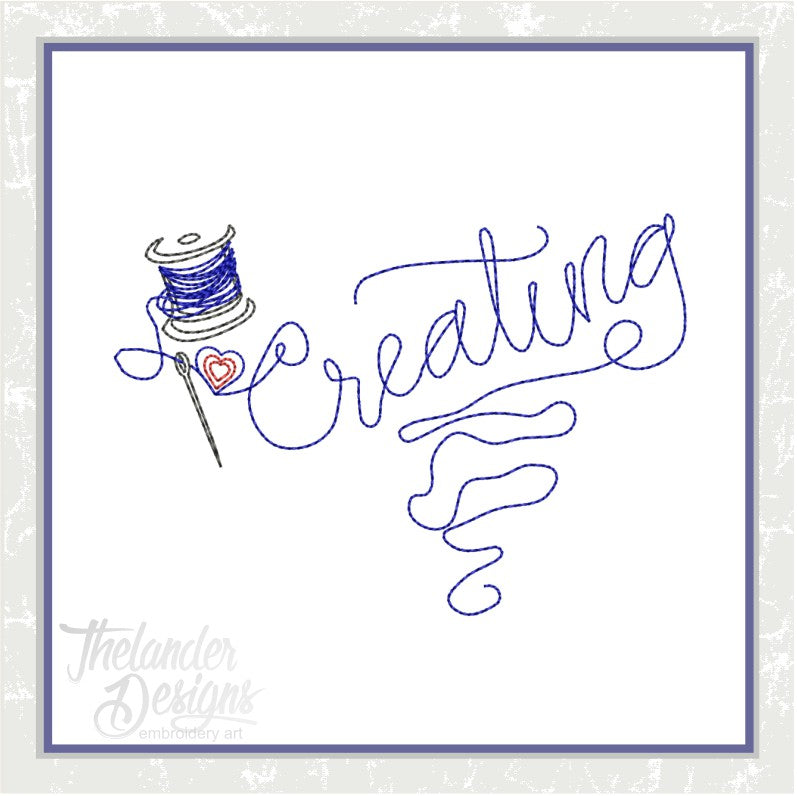 T1194 I Heart Creating – Thelander Designs