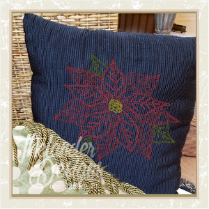 T1222 Bean Stitch Poinsettia