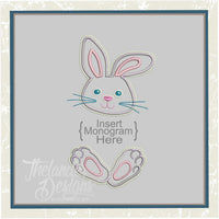 T1329 Bunny Monogram Frame: