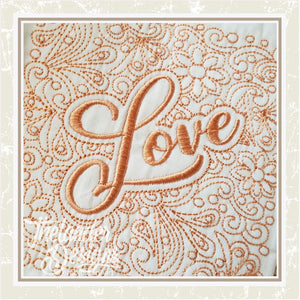 T1391 Love Quilt Block