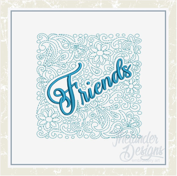 T1397 Friends Quilt Block