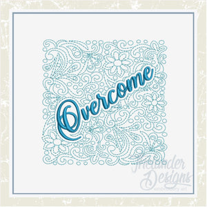 T1413 Overcome Quilt Block