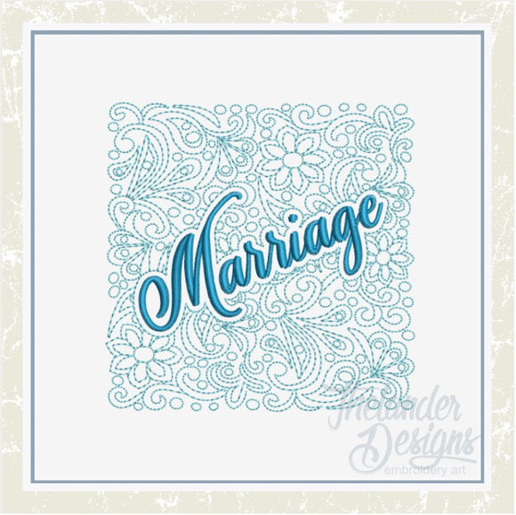 T1415 Marriage Quilt Block