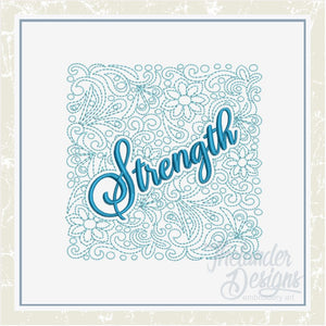 T1426 Strength Quilt Block