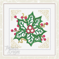 T1467 Holly Quilt Block