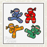 T1561 Ninjabread Men Ornaments