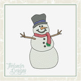 T1573 Sketched Snowman