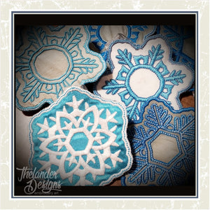 T1575 Snowflake Coasters