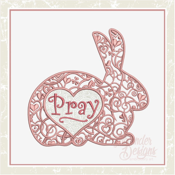 T1608 Pray Bunny