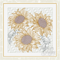 T1630 Sunflower Trio Quilt Blocks