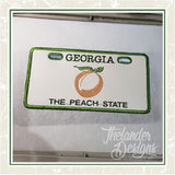 T1737 Georgia License Plate