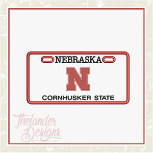 T1741 Nebraska License Plate