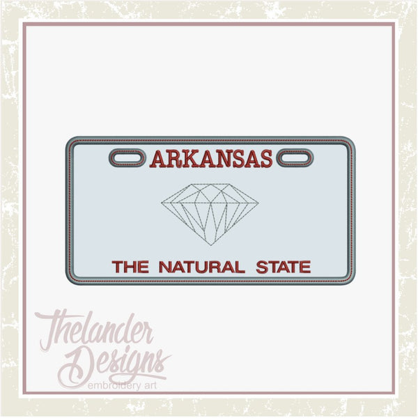 T1747 Arkansas License Plate