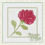 T1760 Sketch Rose Quilt Block