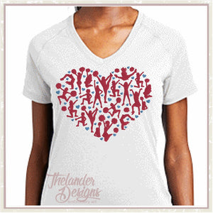 T1822 Cheerleader Heart