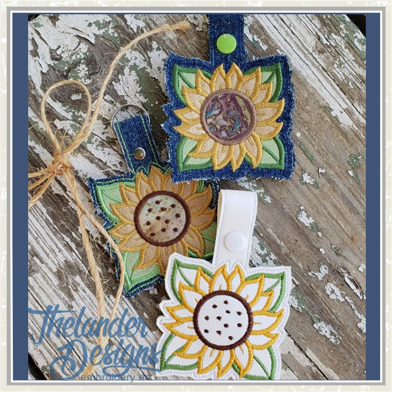 T1858 Sunflower Snap Tab – Thelander Designs