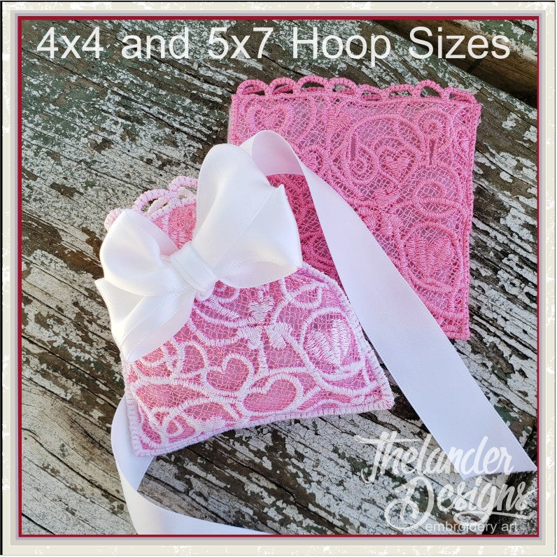T1907 Valentine Lace Sachet – Thelander Designs