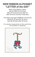 T Ribbon Letter T1886