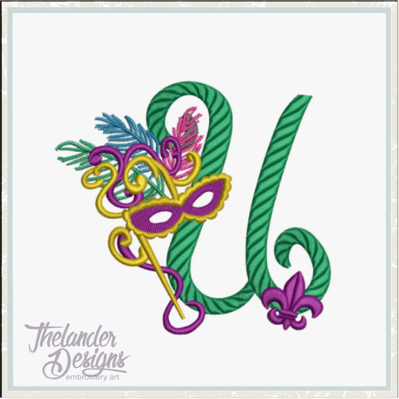 U Masquerade Letter T1916 – Thelander Designs