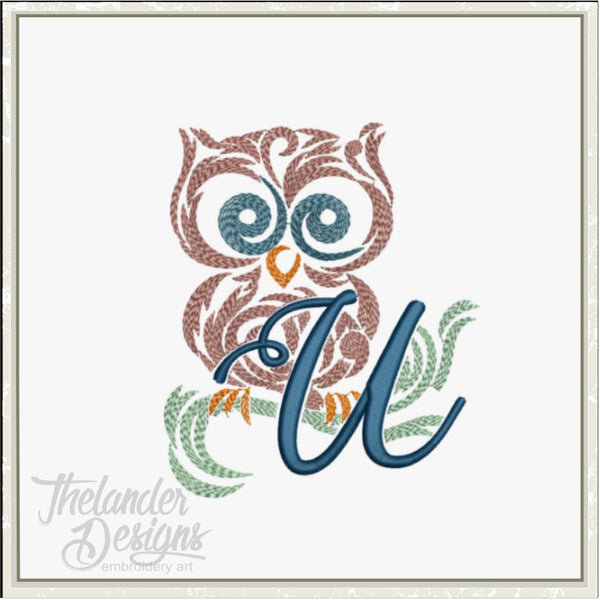 U Owl Letter T1909
