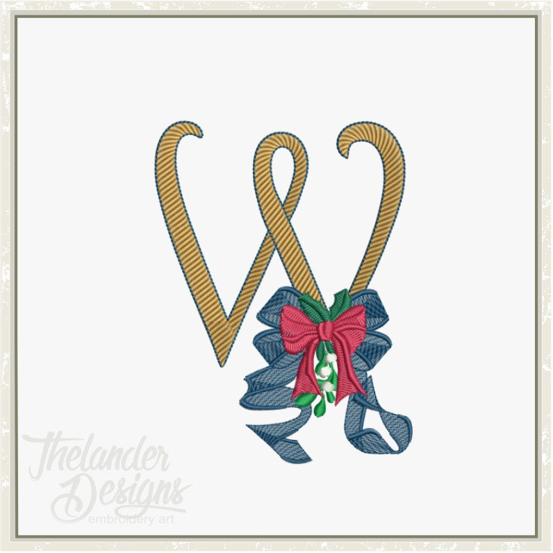 W Ribbon Letter T1886 – Thelander Designs