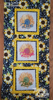 T1624 LIVE Sunflower Quilt Block