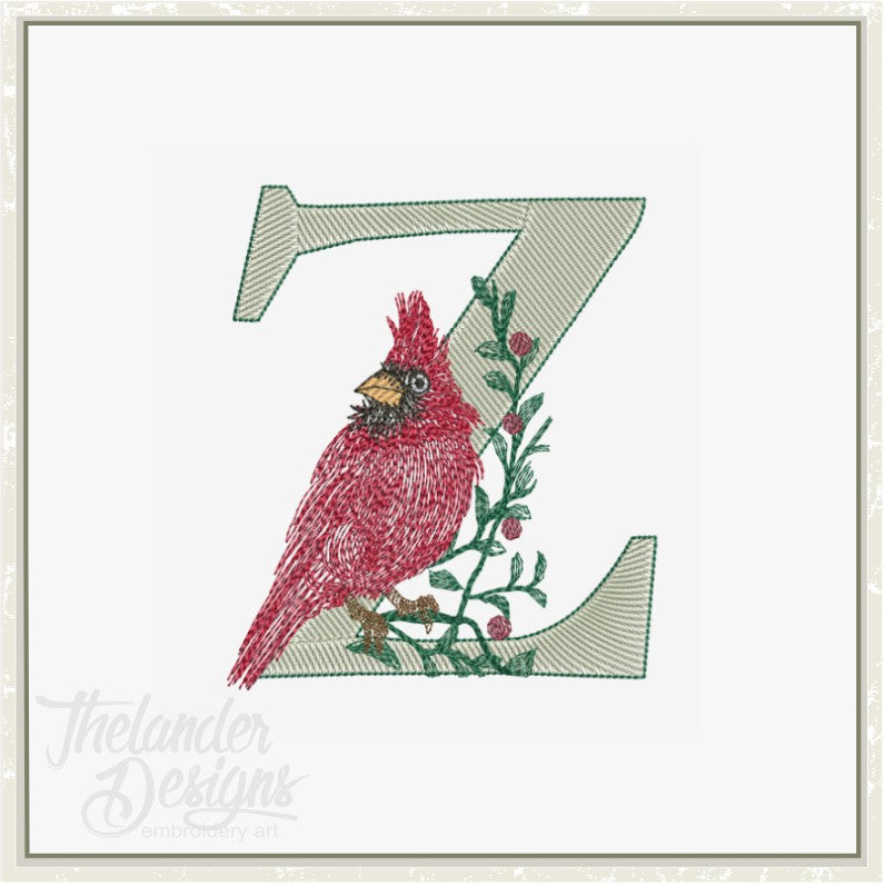 Z Cardinal Letter T1898 – Thelander Designs