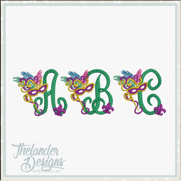 4 inch Masquerade A-Z Letters T1916
