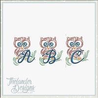 4 inch Owl A-Z Letters T1909