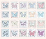 T1649 Size 7x7 Twenty Butterfly Blocks