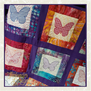 T1649 Size 7x7 Twenty Butterfly Blocks