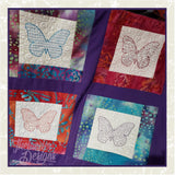 T1649 Size 6x6 Twenty Butterfly Blocks