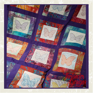 T1649 Size 6x6 Twenty Butterfly Blocks